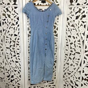 Vintage 90’s Dress stretchy denim